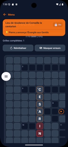 Bible Casée : Mots Croisés screenshot
