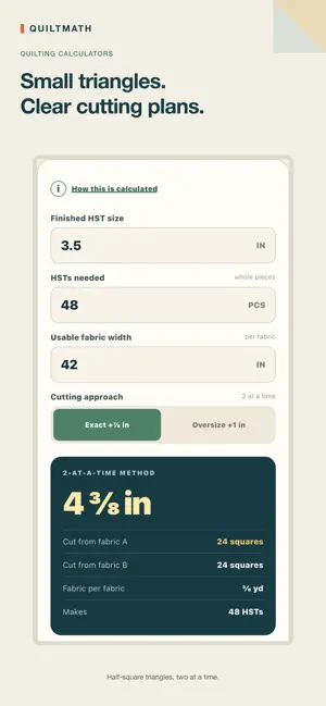 QuiltMath: Quilt Calculator screenshot 3