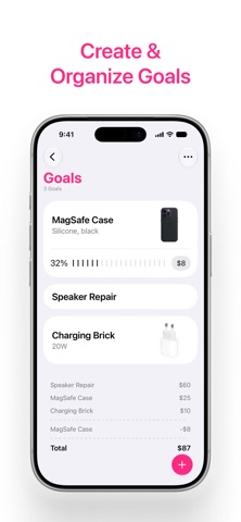 Pocket Goals: Save Up Easier Screenshot 1 of 3