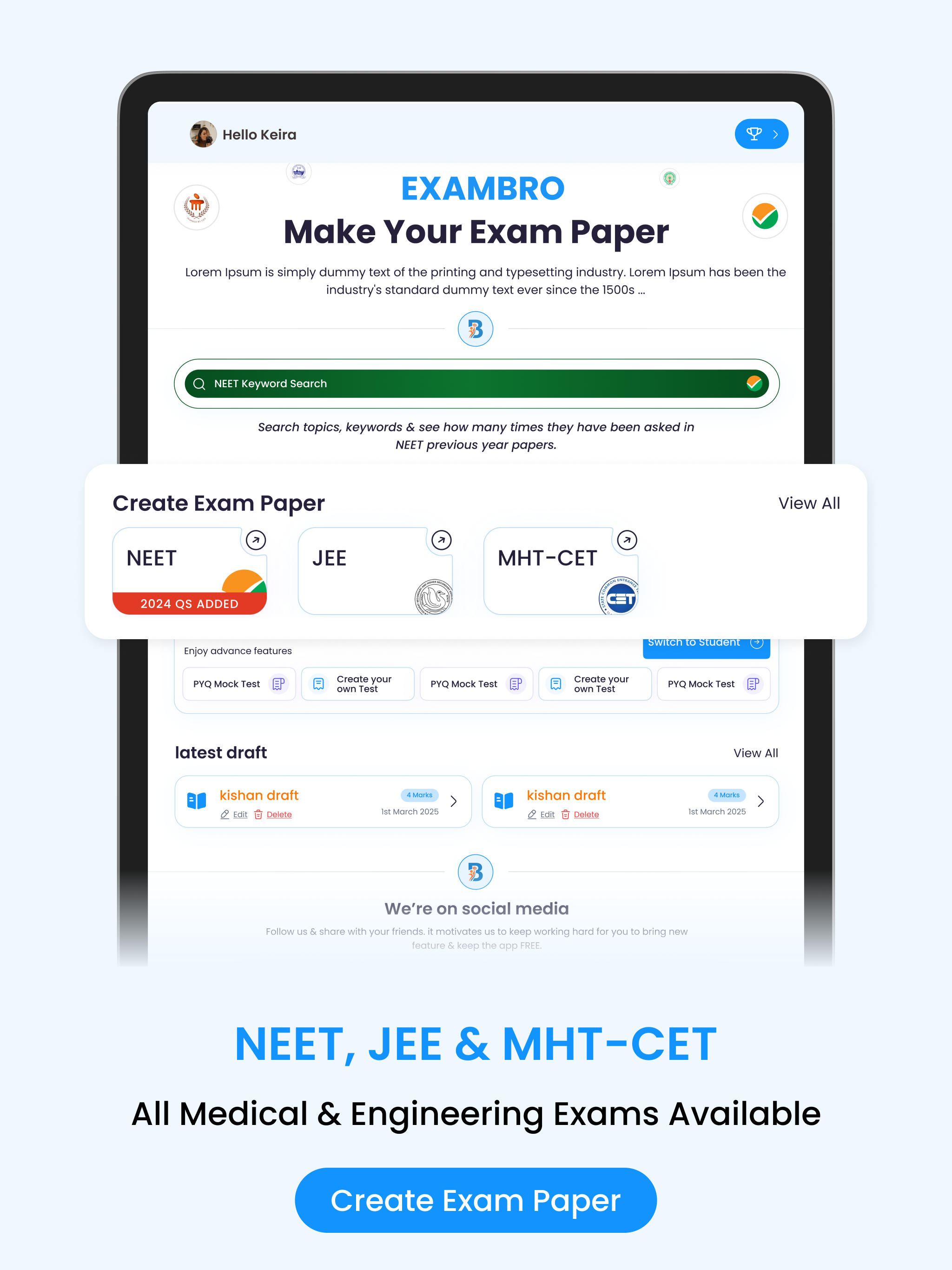 ExamBro – JEE NEET Paper Maker screenshot 13