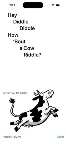 Cow Riddles app screenshot