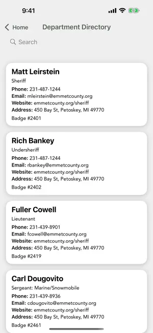 Emmet County Sheriff, MI screenshot 2