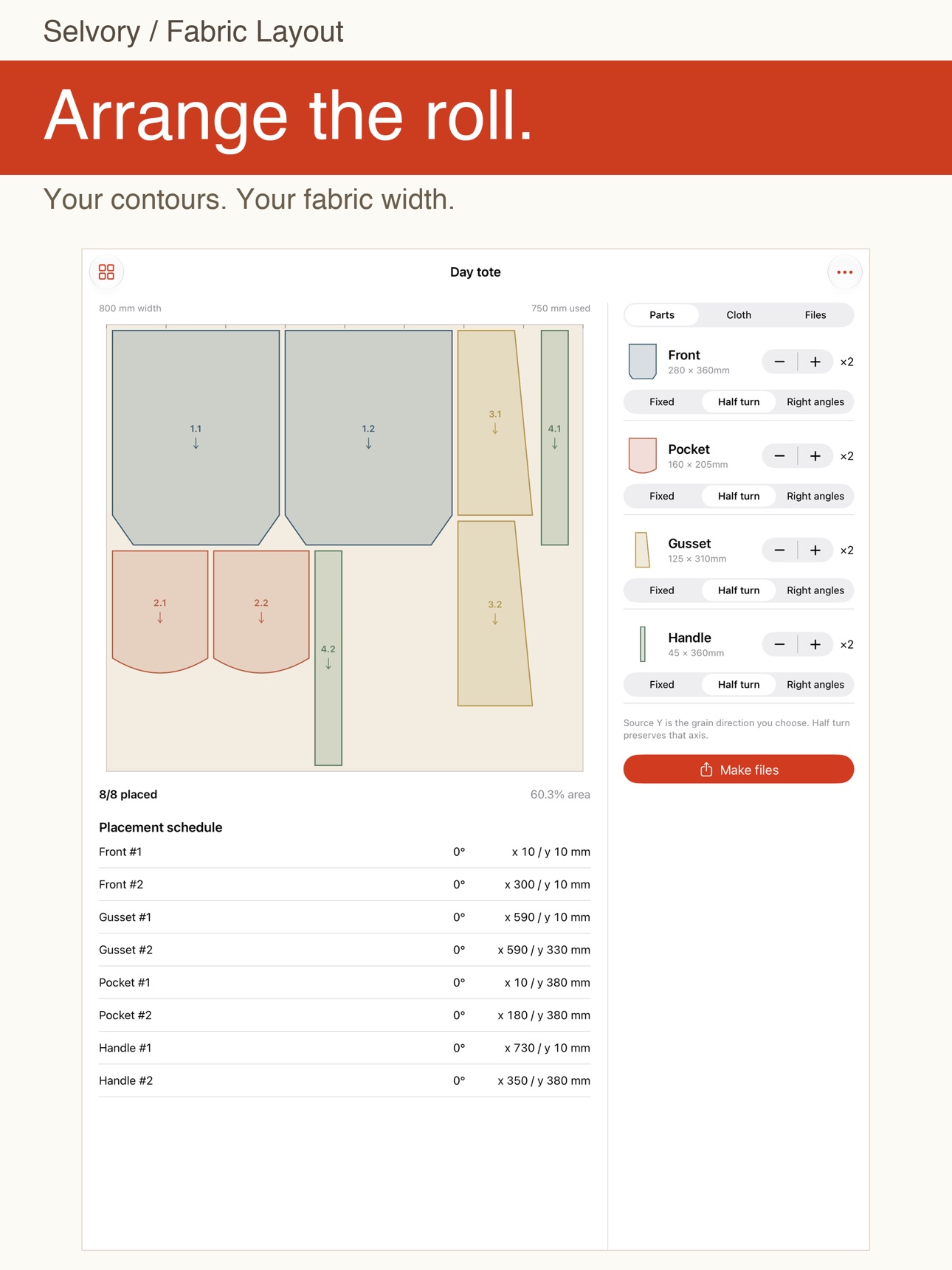 Screenshot 6 of Selvory Fabric Layout