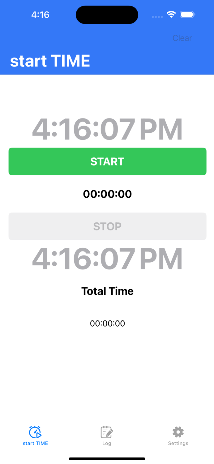 start Time - ADHD timer