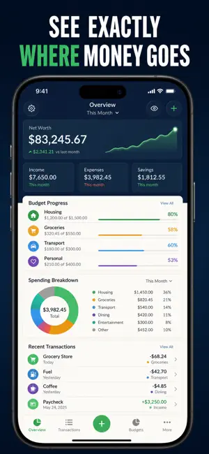 Budget Planner: Expense Log screenshot 1