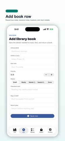 Library Book Return Pad screenshot