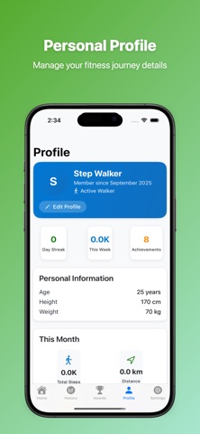 Step Tracker - Fitness iPhone screenshot