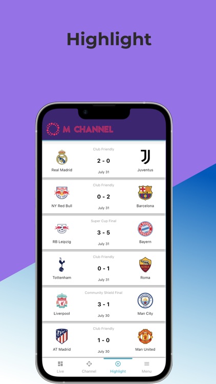 M Channel - Soccer Highlight