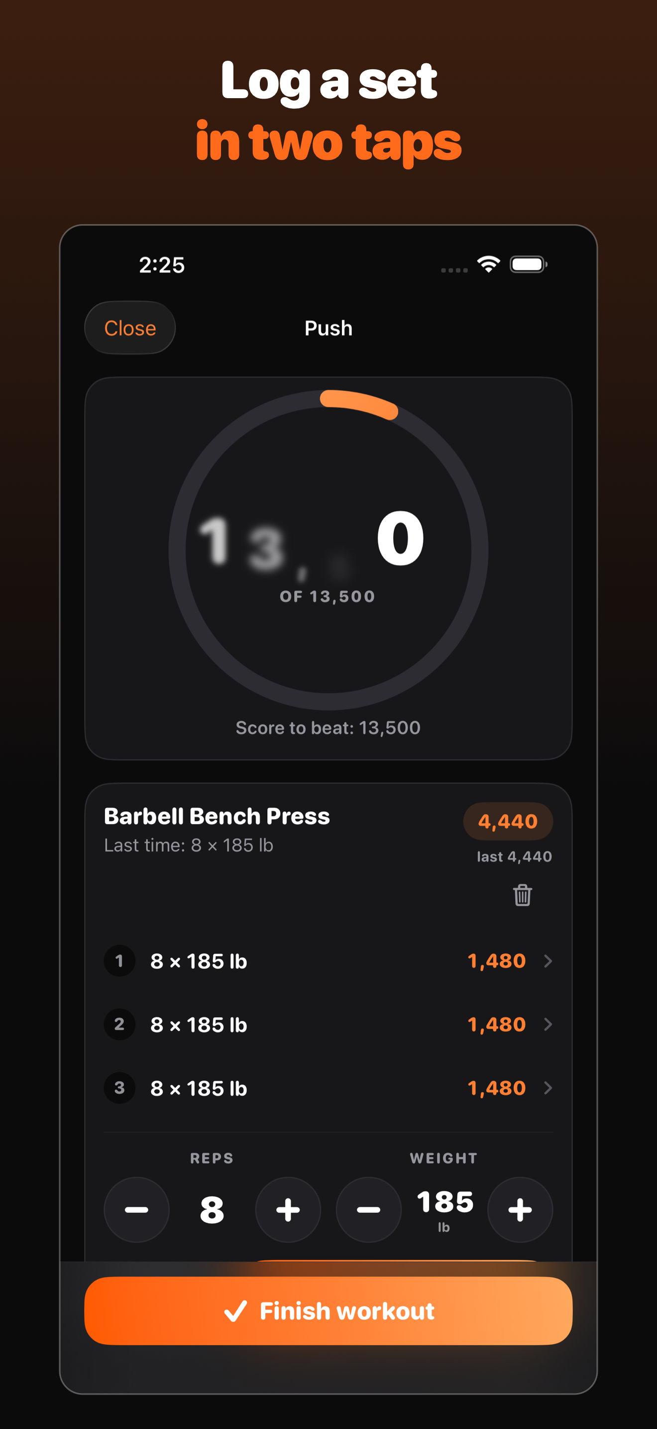 Volume: Workout Log screenshot 2