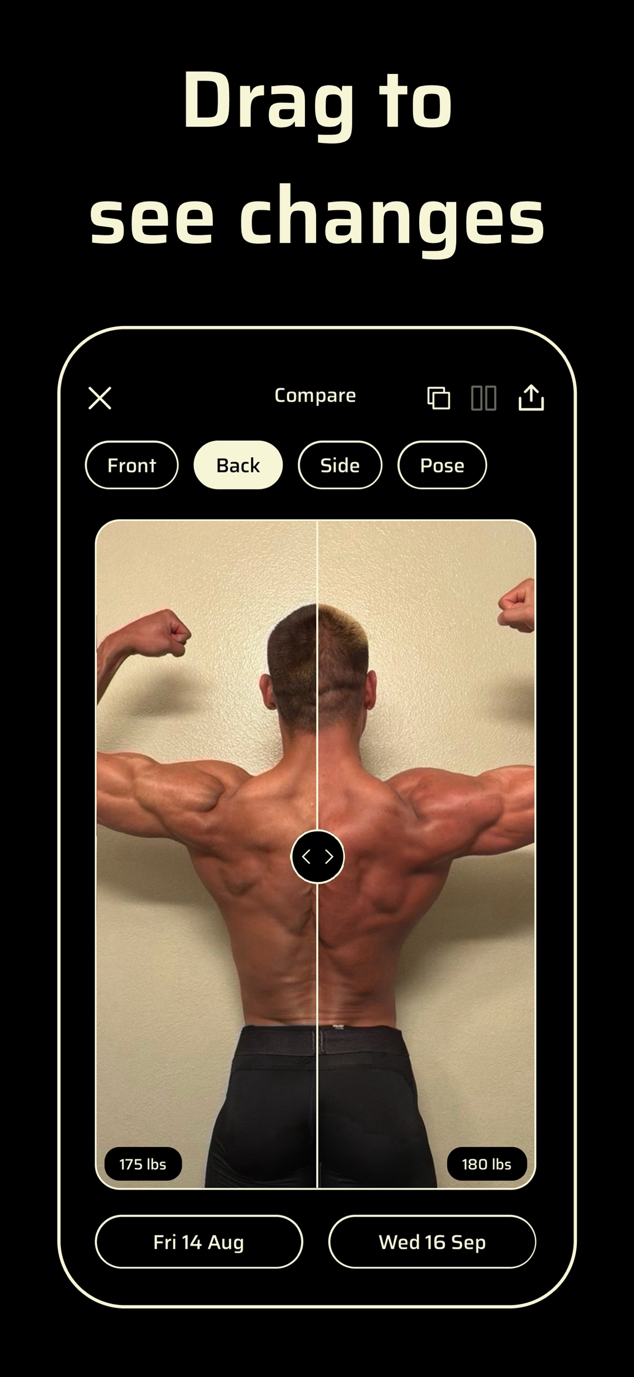 Screenshot 4 of snapgains - Progress Photos