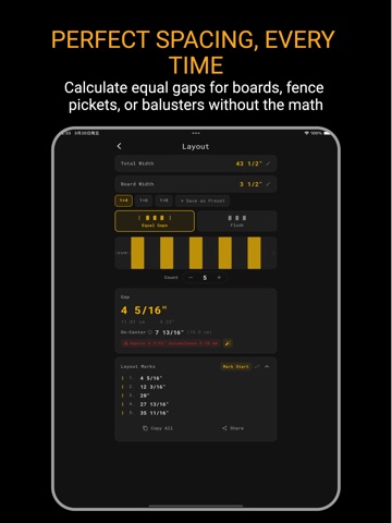 Fraction Calculator: Inch & CM iPad screenshot