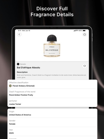 AI Perfume Identifier iPad screenshot