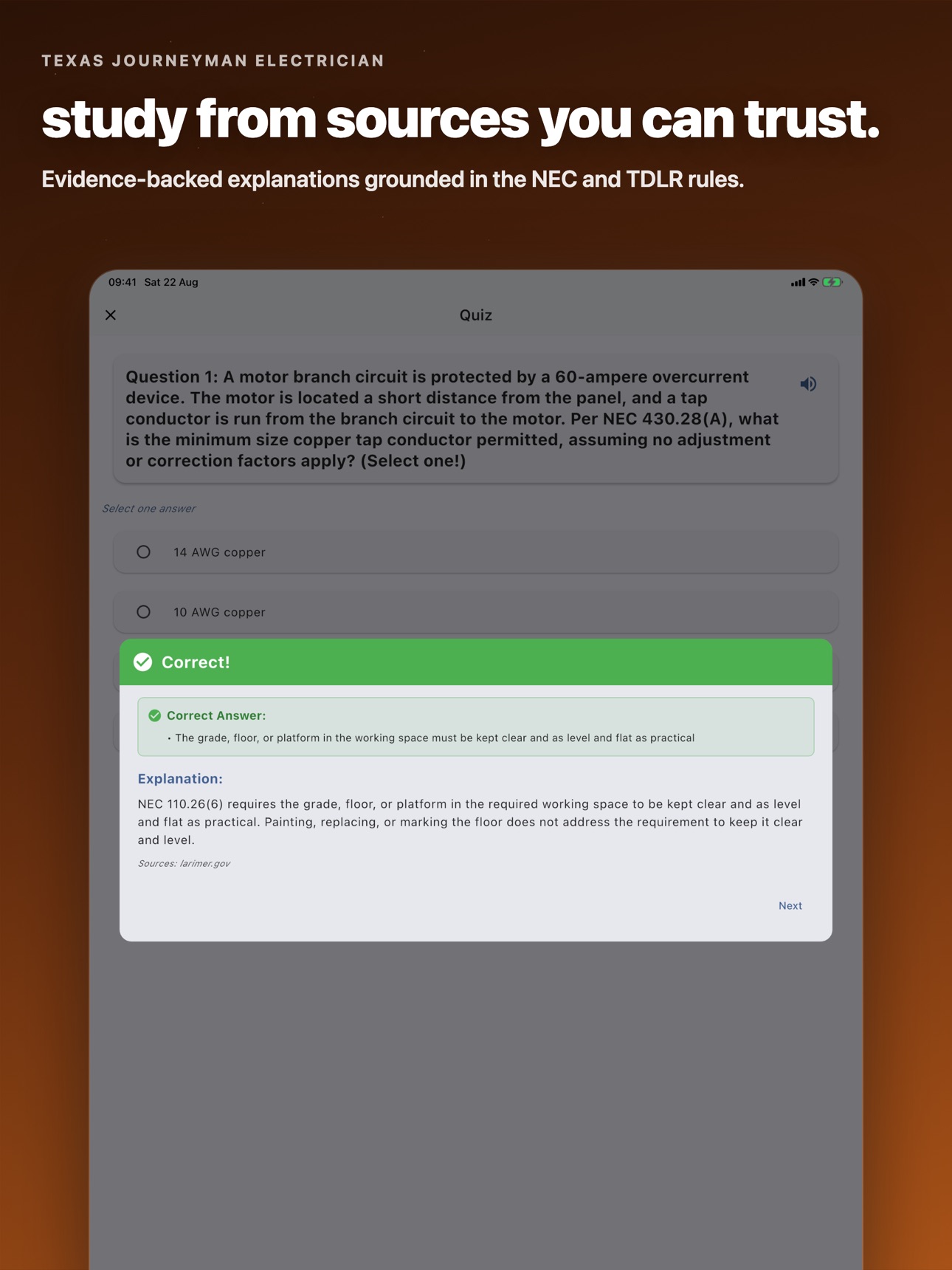 Screenshot 8 of Texas Journeyman Electrician