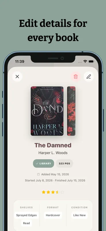 Mibrary: Book Tracker & TBR screenshot 6 of 7