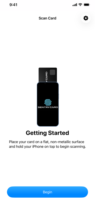 SentryCard Enroll Screenshot 1 of 5