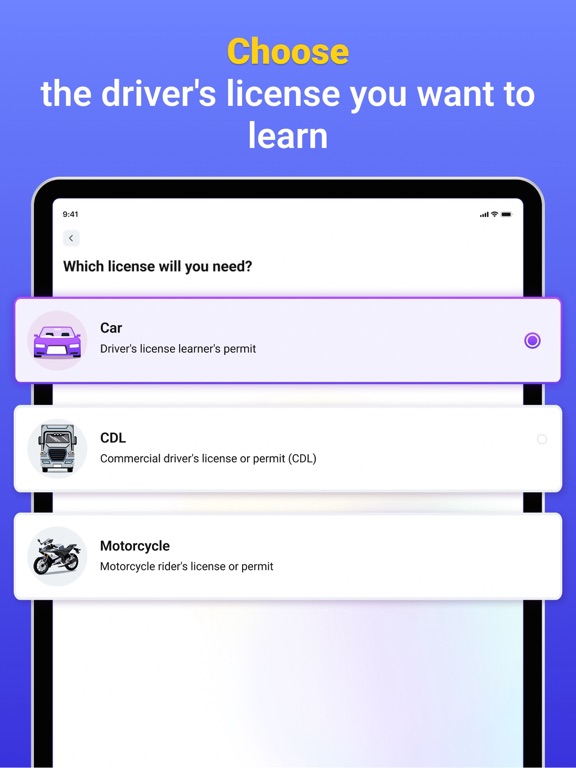 DMV Practice Test for US iPad screenshot 5 - Education app