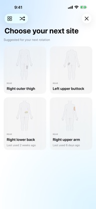 Rotate: Pump & CGM Sites screenshot 6