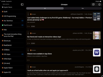 RSSumIOS iPad screenshot