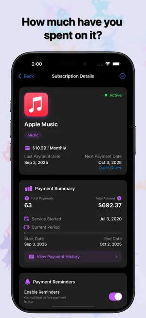 MozzaDok - My Subscriptions screenshot 4