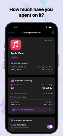 MozzaDok - My Subscriptions Screenshot 4 of 5