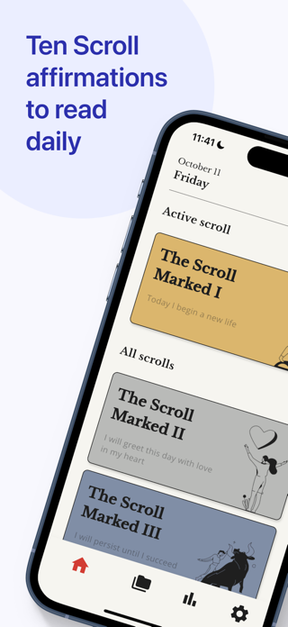 Ten Scrolls - A Daily Tracker Screenshot 1 of 6