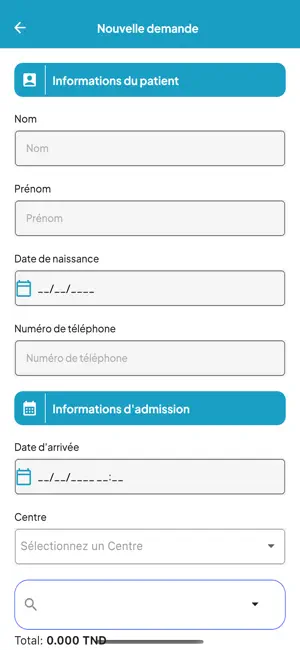 Demande Admission screenshot 3