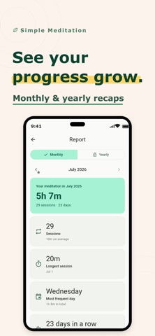 Minimal Meditation Timer iPhone screenshot
