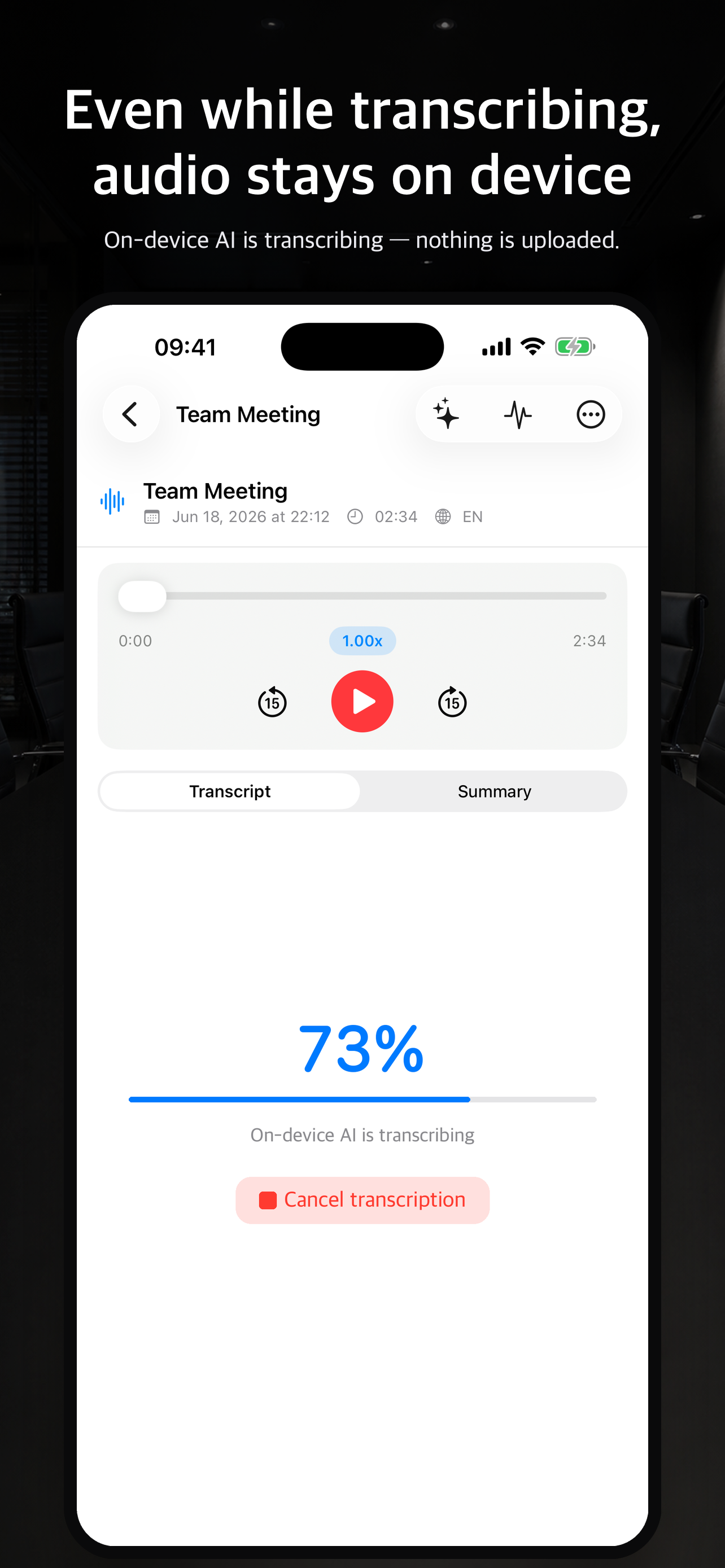 Nogmi: Record & Transcribe screenshot 6