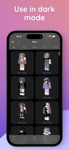 Skins for Minecraft: SkinVault iPhone screenshot
