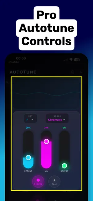 Autotune Voice Changer Tune In screenshot 1