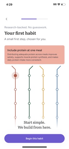 Hobbes: Nutrition Habit Coach iPhone screenshot