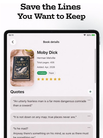 Readmarks: Reading Journal iPad screenshot
