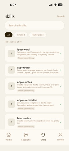 Clawbot -Open My Claw AI Agent iPhone screenshot