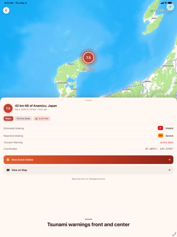 Terremoto - Earthquake iPad screenshot