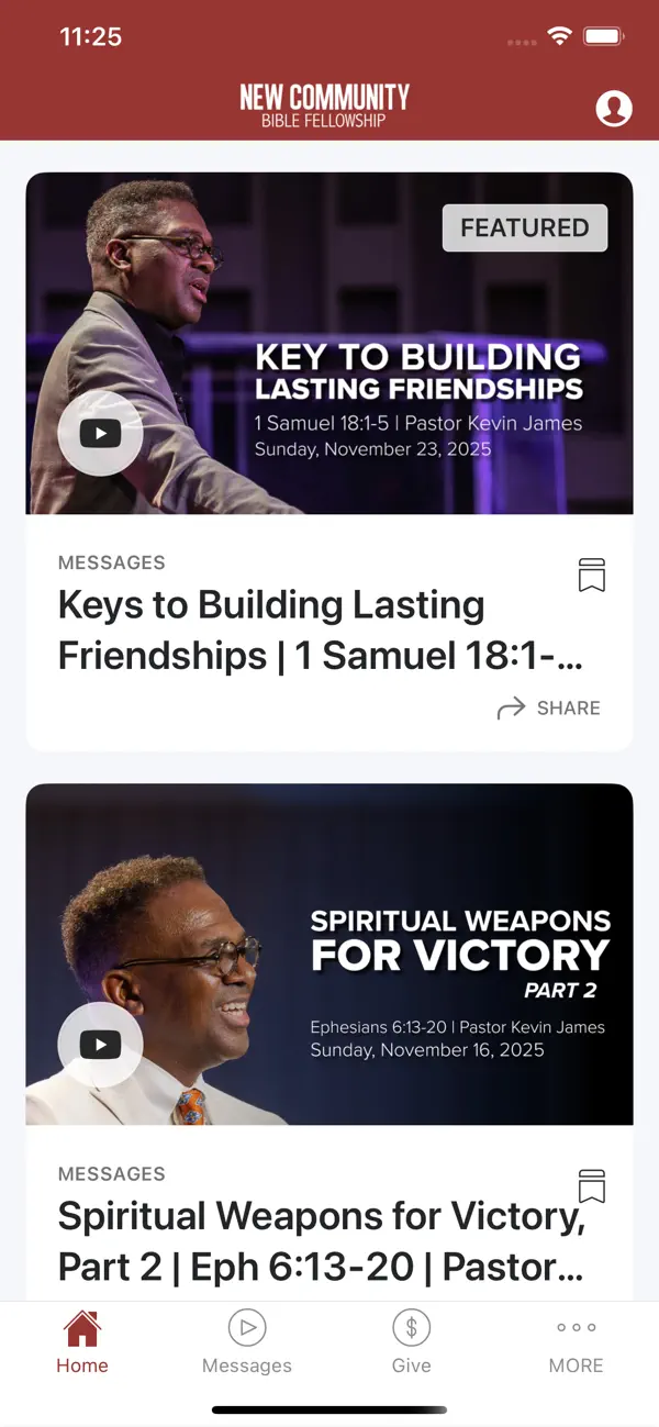 Screenshot #1 pour New Community Bible Fellowship