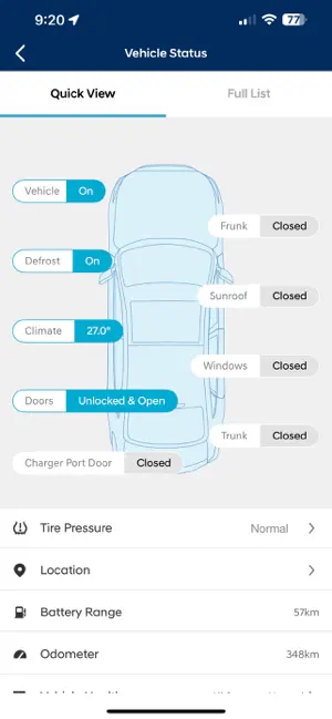 MyHyundai with Bluelink iPhone screenshot 3