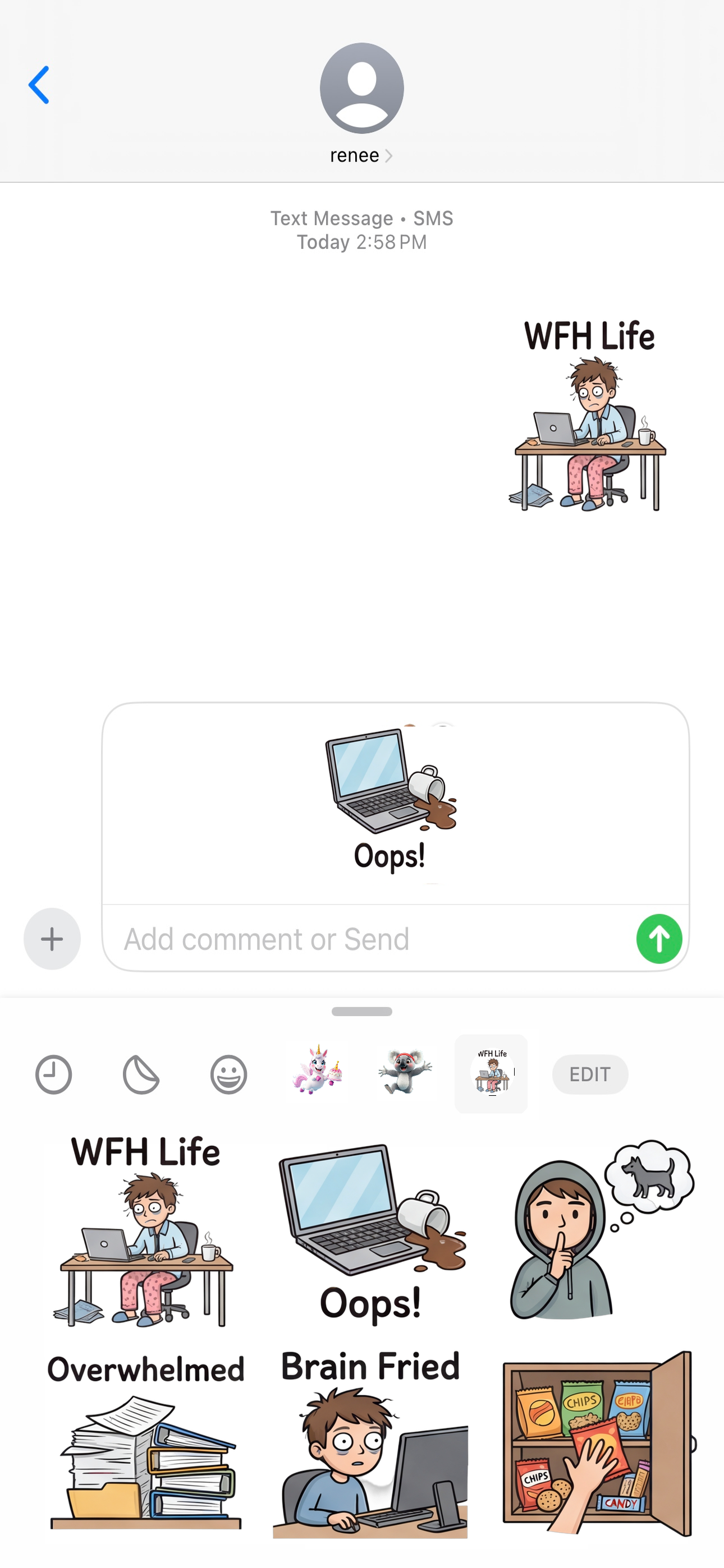 Home Office Hero Stickers