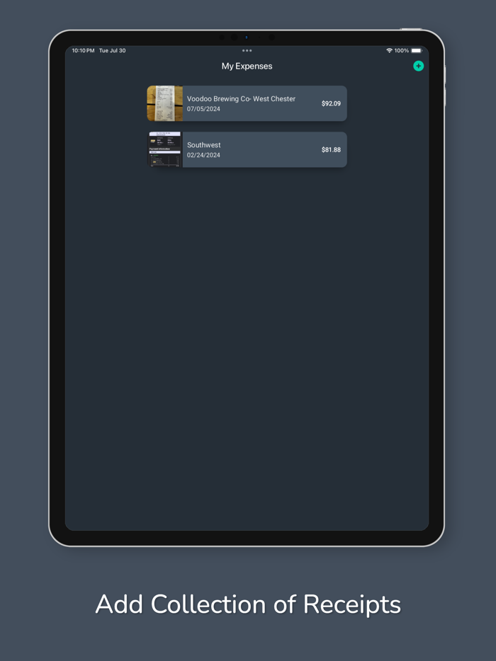 Expense It - Receipt Tracker