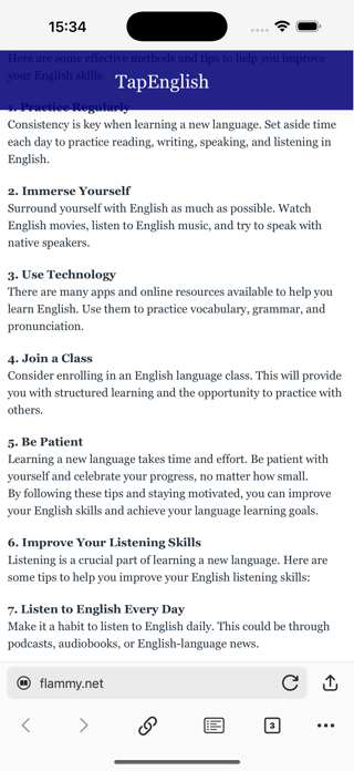 TapEnglish Screenshot 4 of 4