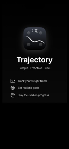Trajectory: Weight Tracker iPhone screenshot