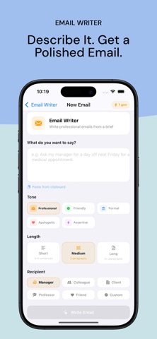 Toolvix-AI - AI Assistant iPhone screenshot