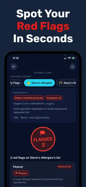 Flagged: Food Label Scanner screenshot 3