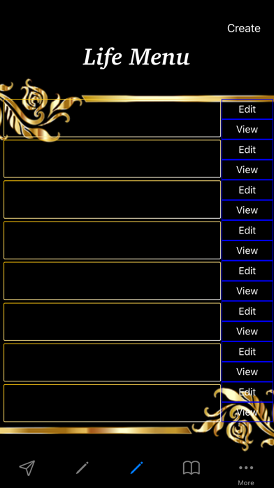 Life food menu Screenshot