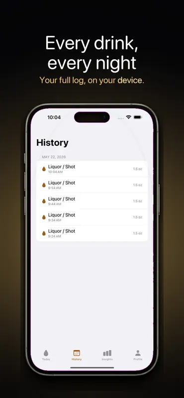 KnowLimit: Drink Journal screenshot 3 of 5