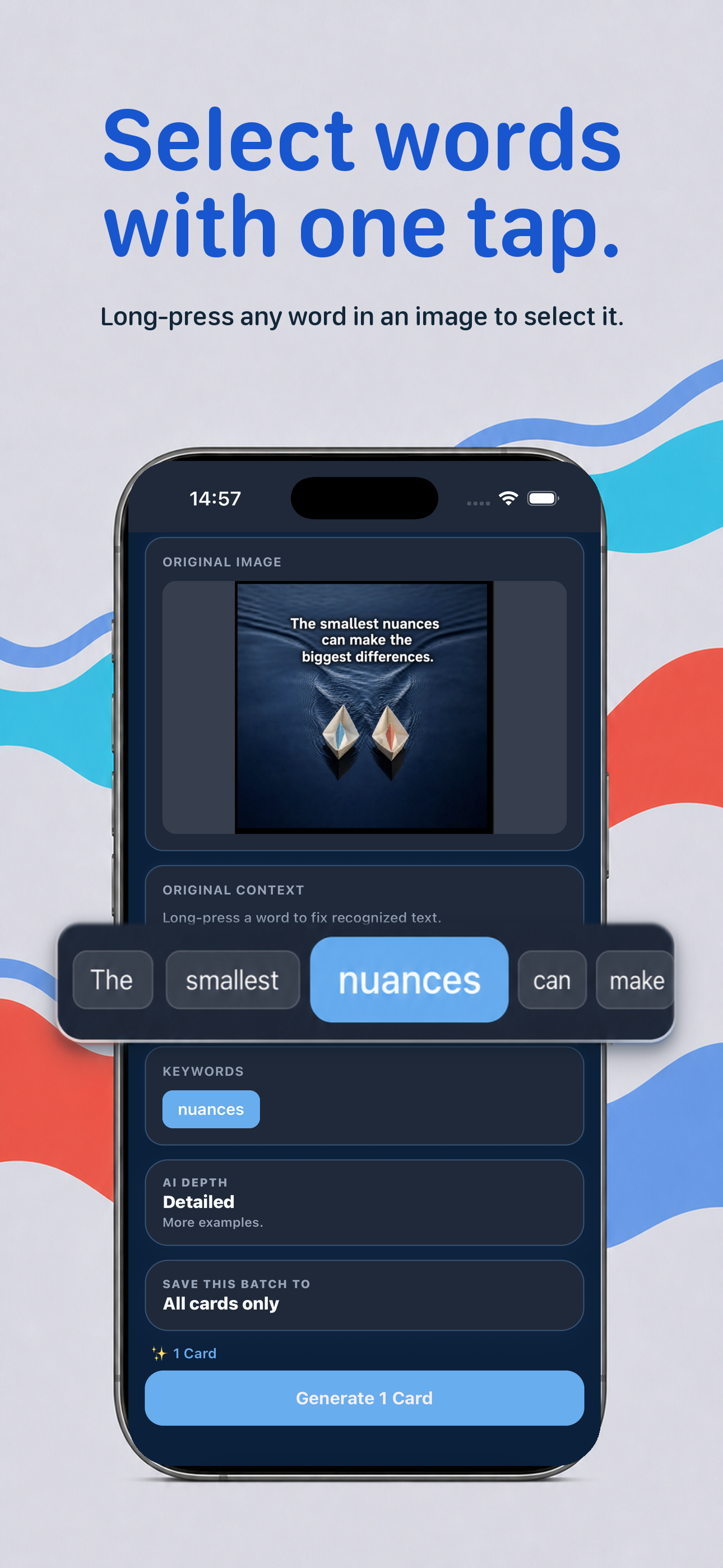 Nuances: English Flashcards screenshot 3