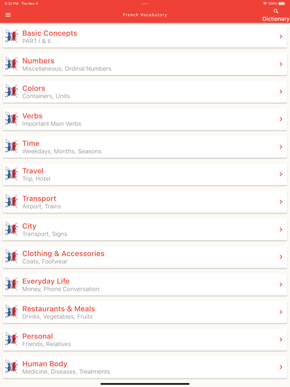 Screenshot #5 pour Learn French Vocabulary!