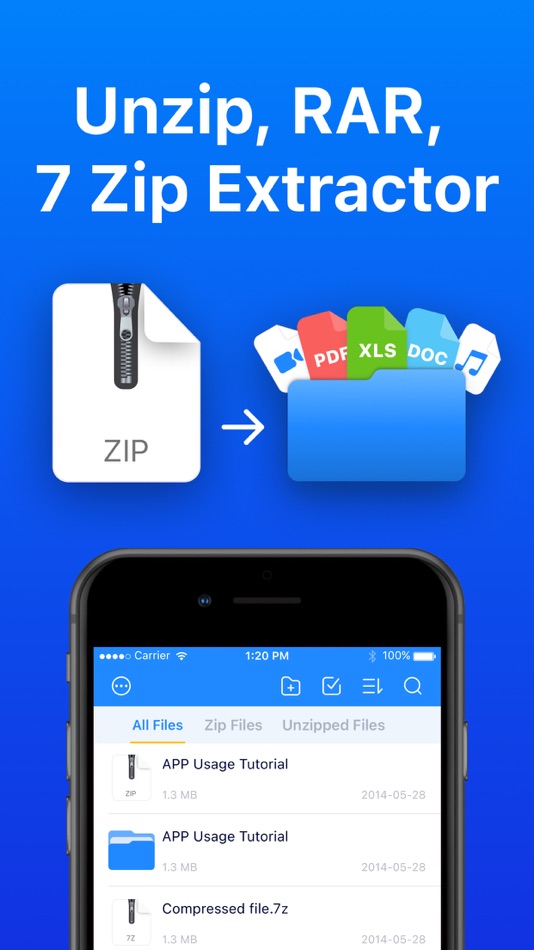 #1. Unzip - Zip & RAR Extractor (iOS) 由: DP Intelligence LLC