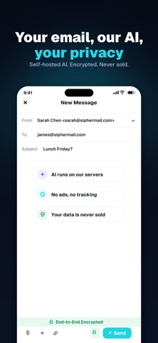 SipherMail screenshot