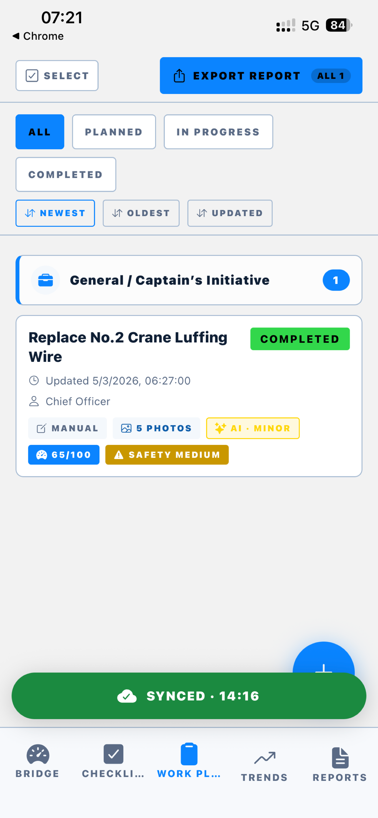 CaptAlyze Work&Inspection Tool