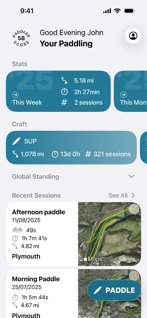 Paddle Logger: SUP & Kayaking Screenshot 3